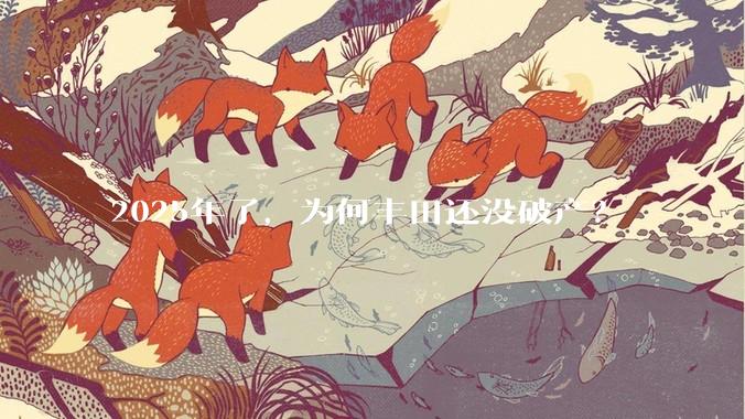 2025年了，为何丰田还没破产？